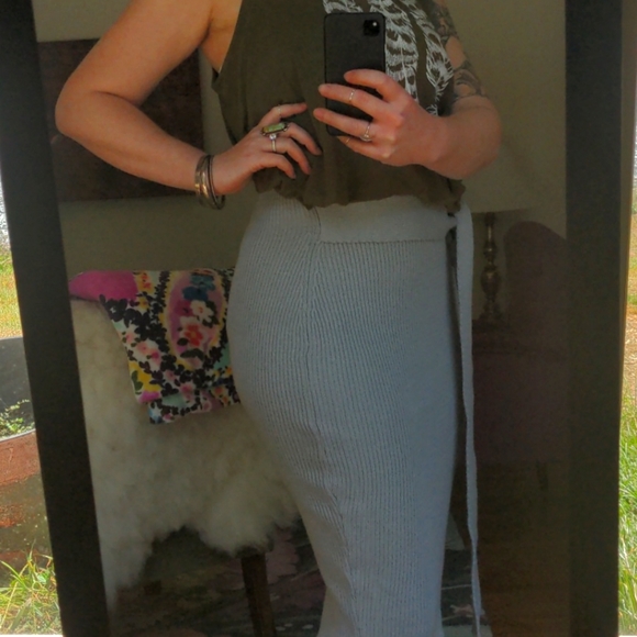 Woven Long Pencil Skirt by German Designer Bless - Picture 7 of 7